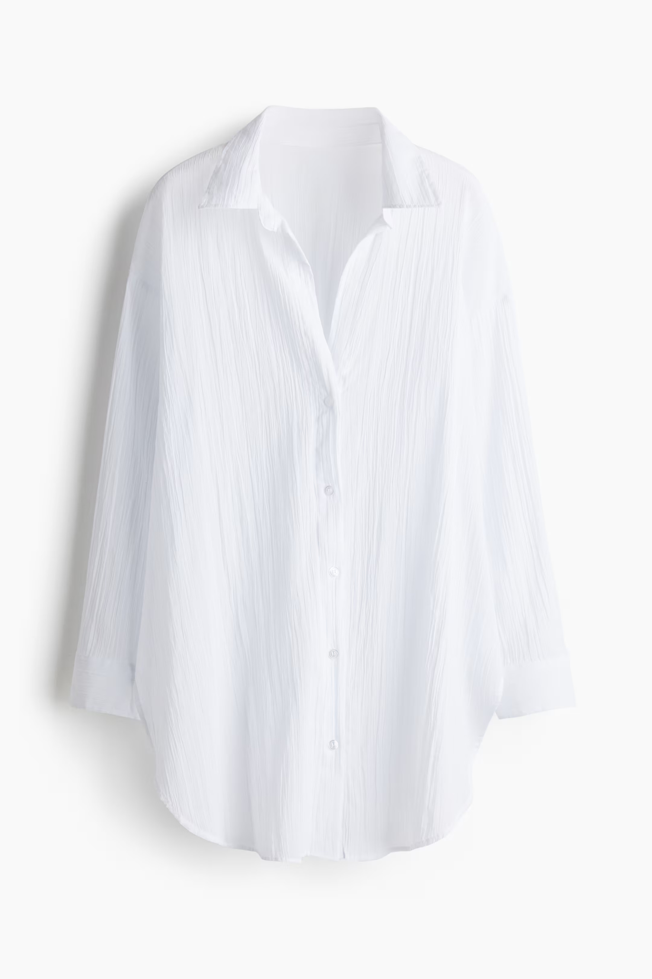 Long Cotton Shirt | H&M (US + CA)