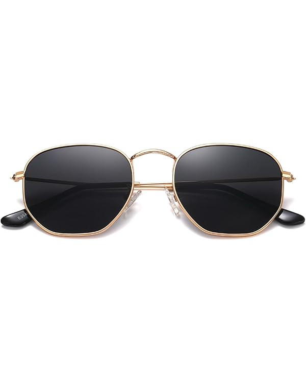 MEETSUN Polarized Hexagon Sunglasses for Women Men Polygon Square Sun Glasses UV400 Protection Me... | Amazon (US)