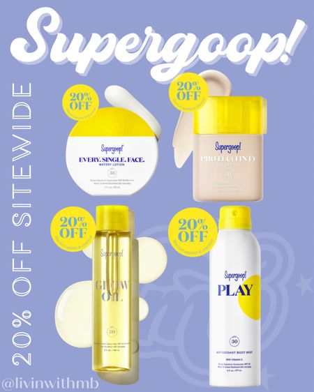 20% off sitewide & free gifts at Supergoop!

Plus extra 10% off your first purchase with email sign up!

#LTKSeasonal #LTKswim #LTKsalealert
