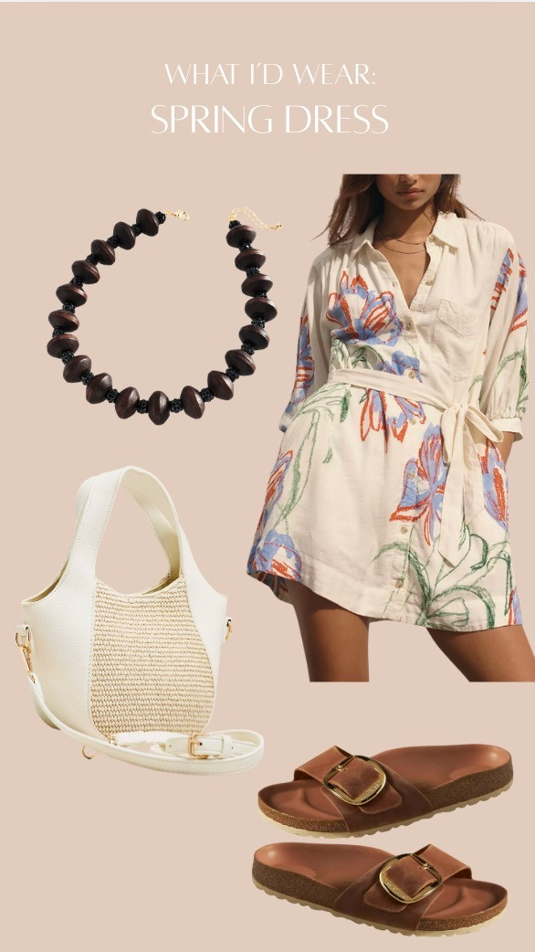 What I’d Wear: Spring Dress

This mini shirt dress is one of those effortless pieces you’ll reach for all season. Easy, flattering, and versatile enough for work, running errands, picnics, or brunch.

I styled it with a chunky wooden necklace, a rattan mini bag, and Birkenstock Madrid sandals for a relaxed, polished look. 

 #LTKMothersDay #LTKWorkwear #LTKTravel