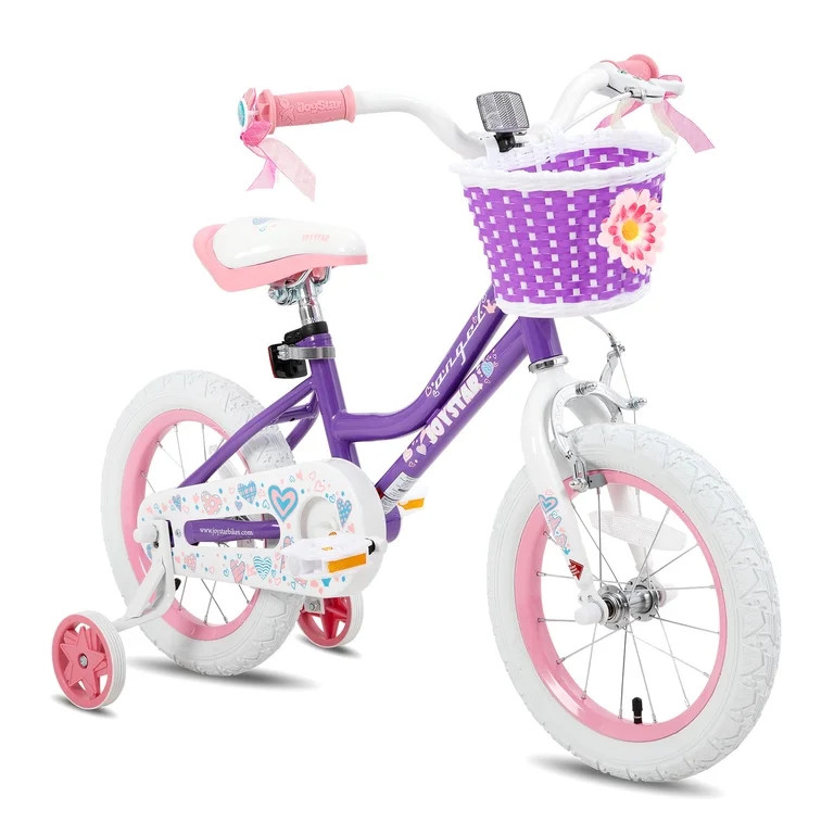 JOYSTAR Angel Girls Bike for Toddlers and Kids Ages 2-9 Years Old, 12 14 16 18 Inch Kids Bike wit... | Walmart (US)