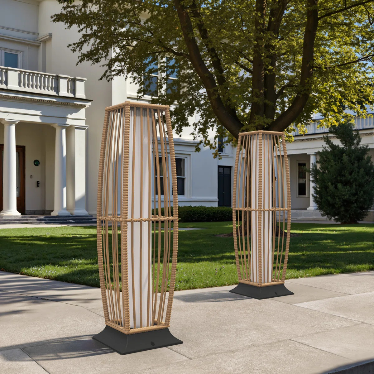 30.71” Solar Integrated Led Outdoor Floor Lamp | Wayfair North America