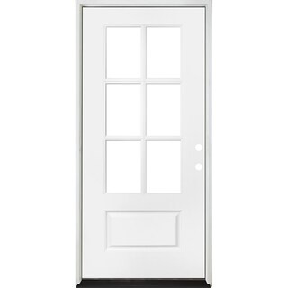 Steves & Sons Legacy Collection Customizable Fiberglass Prehung Front Door 552936 - The Home Depo... | The Home Depot