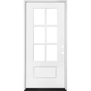 Steves & Sons Legacy Collection Customizable Fiberglass Prehung Front Door 552936 - The Home Depo... | The Home Depot