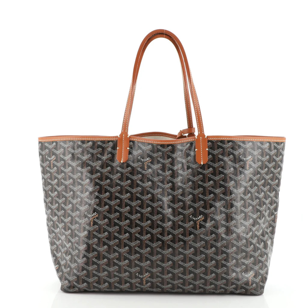 Goyard Saint Louis Tote Coated Canvas PM Black 1186501 | Rebag