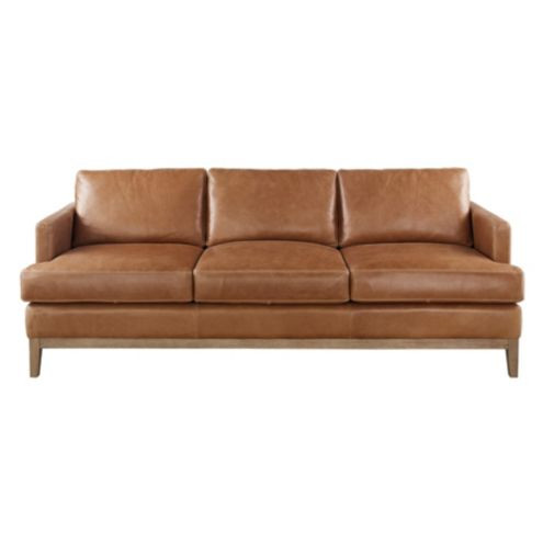 Hartwell Leather Sofa with Top Grain Upholstery & Kiln Dried Hardwood Frame | Ballard Designs, Inc.