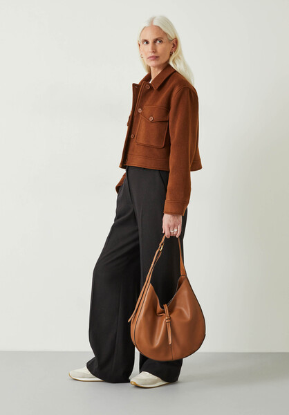 Taylah Relaxed Cropped Wool Jacket | Hush UK