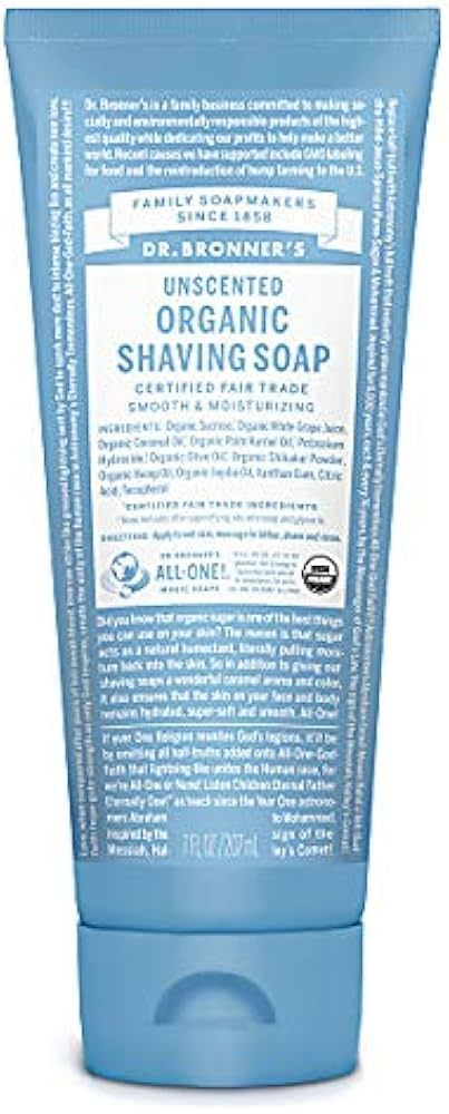 Dr. Bronner's Magic Soaps: Naked Unscented Shaving Gel, 7 oz (2 pack) | Amazon (US)