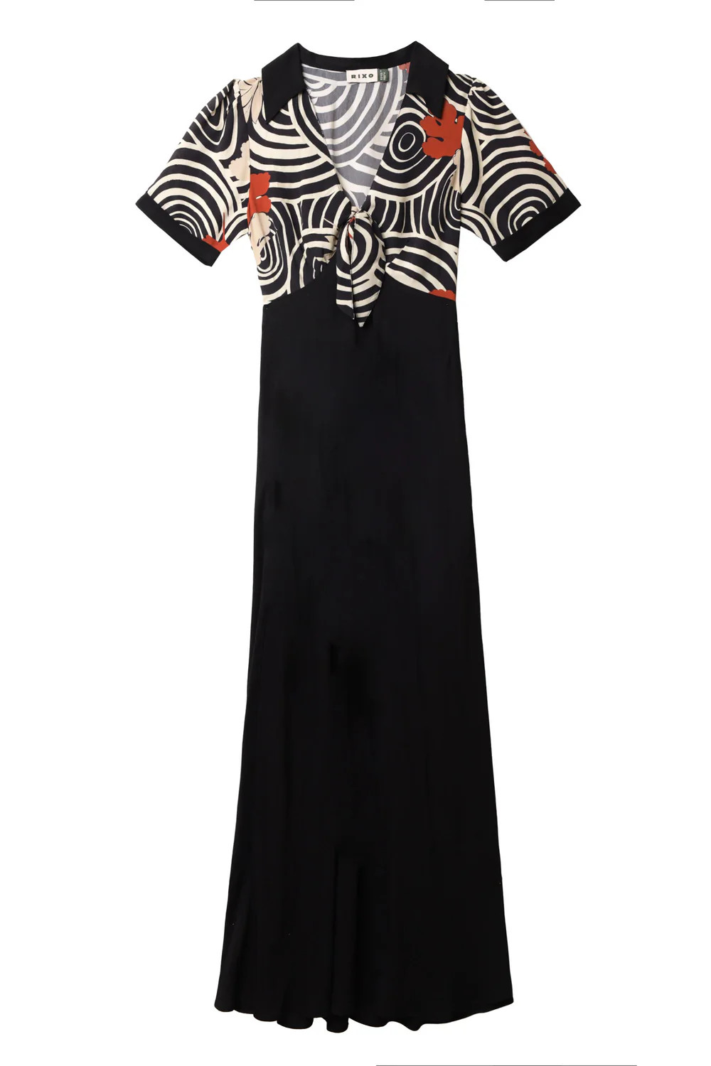 Anais - Swirl Daisy Black | Rixo