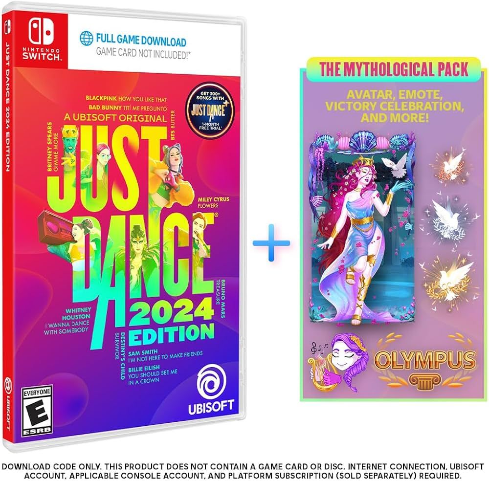 Just Dance 2024 Edition - Amazon Exclusive Bundle | Nintendo Switch (Code in Box & Ubisoft Connec... | Amazon (US)