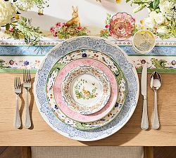 Botanical Bunny Stoneware Appetizer Plates - Set of 4 | Pottery Barn (US)