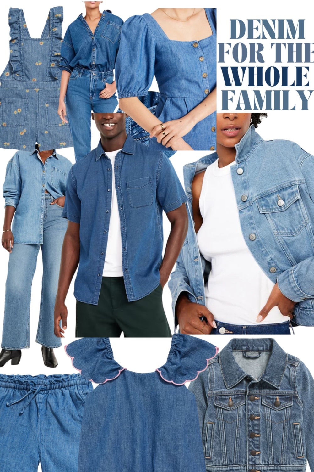 Denim for the whole family at Old Navy, scroll to shop. 

#LTKSpringSale #LTKKids #LTKFamily