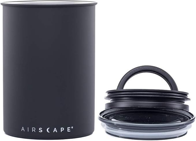 Airscape Stainless Steel Coffee Canister | Food Storage Container | Patented Airtight Lid | Push ... | Amazon (CA)
