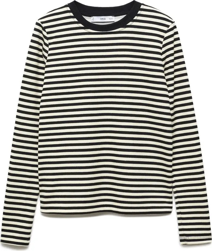 MANGO Stripe Long Sleeve Top | Nordstrom | Nordstrom