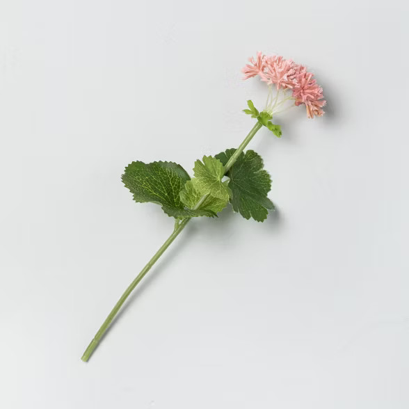 7" Faux Pink Herb Flower Stem - Hearth & Hand™ with Magnolia | Target