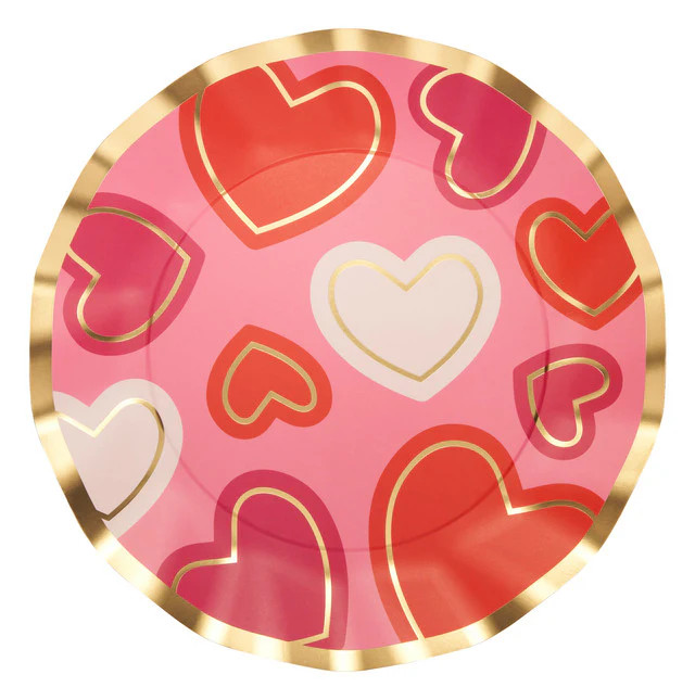 Wavy Dinner Plate Love Notes/8 pkg | Sophistiplate