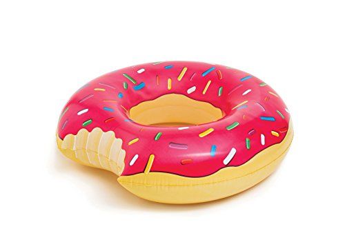 BigMouth Inc Gigantic Donut Pool Float (Strawberry Frosted with Sprinkles) | Amazon (US)