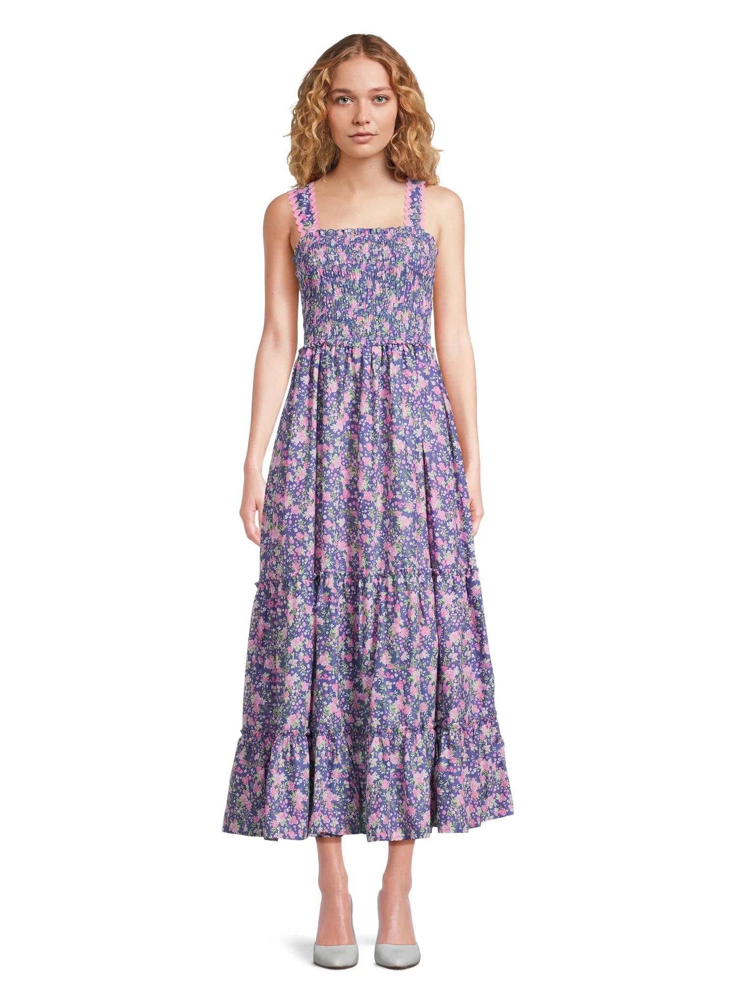 Simply Shabby Chic Just Me & Mommy Womens Matching Smocked Floral Dress, Sizes S-XXXL | Walmart (US)