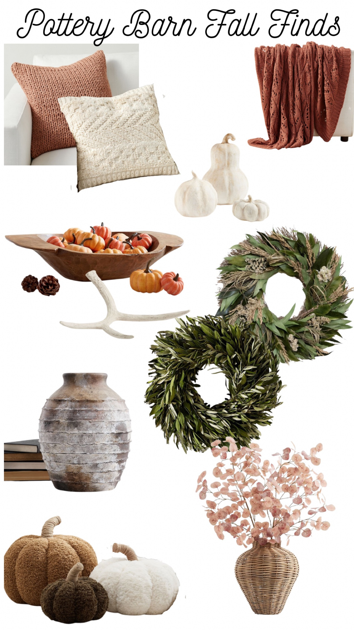 Pottery Barn fall finds. Home decor. Fall decor. Wreaths, pillows, throws, vases, florals, pumpkins and more. 

#LTKFind #LTKSeasonal #LTKhome