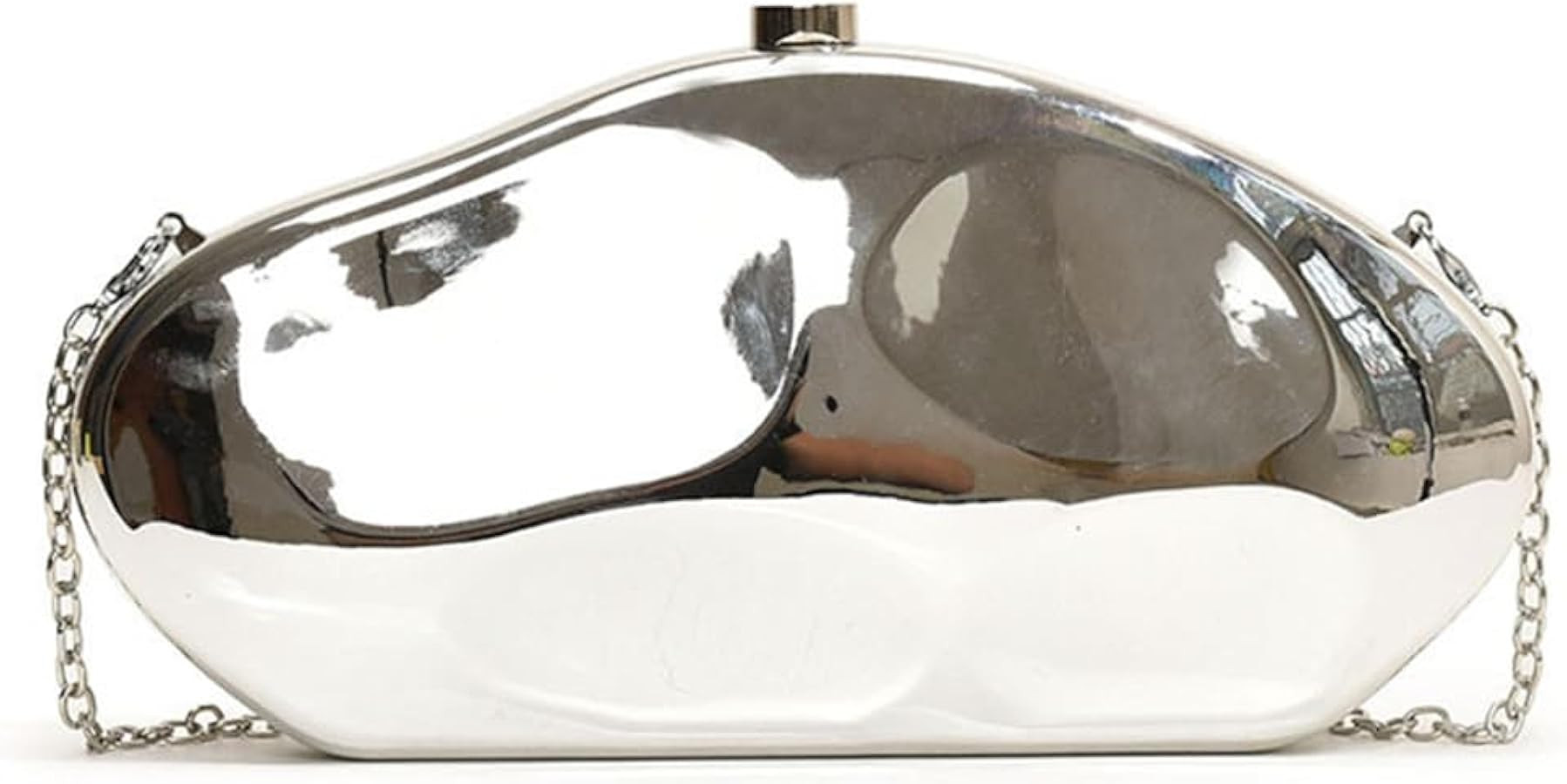 Acrylic Clutch for Women Evening HandBag Metallic Lipstick Bag for Wedding Party Prom Cocktail | Amazon (US)