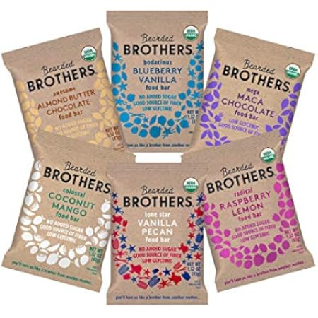 Bearded Brothers Vegan Organic Energy Bar | Gluten Free, Paleo and Whole 30 | Soy Free, Non GMO, Low | Amazon (US)