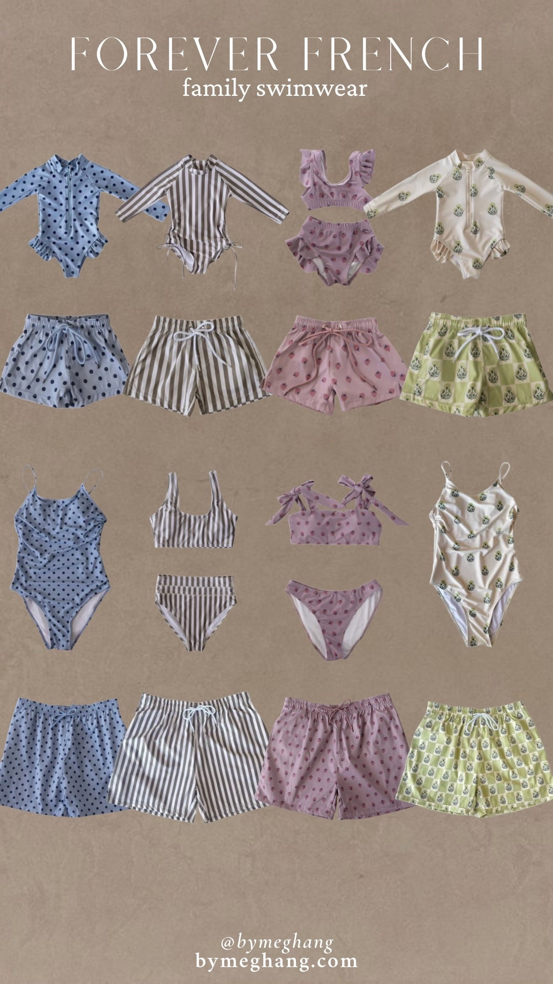 If you're looking for family swimwear, Forever French has some of the best matching options. Rounded up my favorite prints and styles for everyone.

#LTKKids #LTKMens #LTKSwim