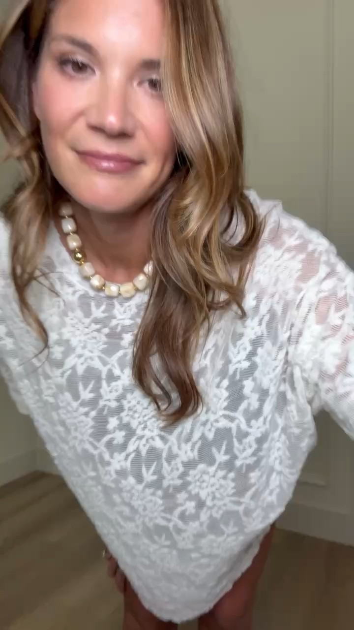 This lace overlay top is such a pretty way to elevate a simple summer outfit. I love the delicate floral lace layered over a basic tank with denim shorts for an easy look that feels feminine, polished, and perfect for warm weather.

lace overlay top, white lace blouse, summer outfit, denim shorts outfit, feminine style, vacation outfit, elevated casual, everyday fashion, boutique style, chic summer look, lightweight layering, StangandCo

#LTKSeasonal #LTKTravel #LTKTall