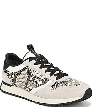 Vionic Monarch Snake Print Lace Up Sneakers - 6.5 | Dillard's
