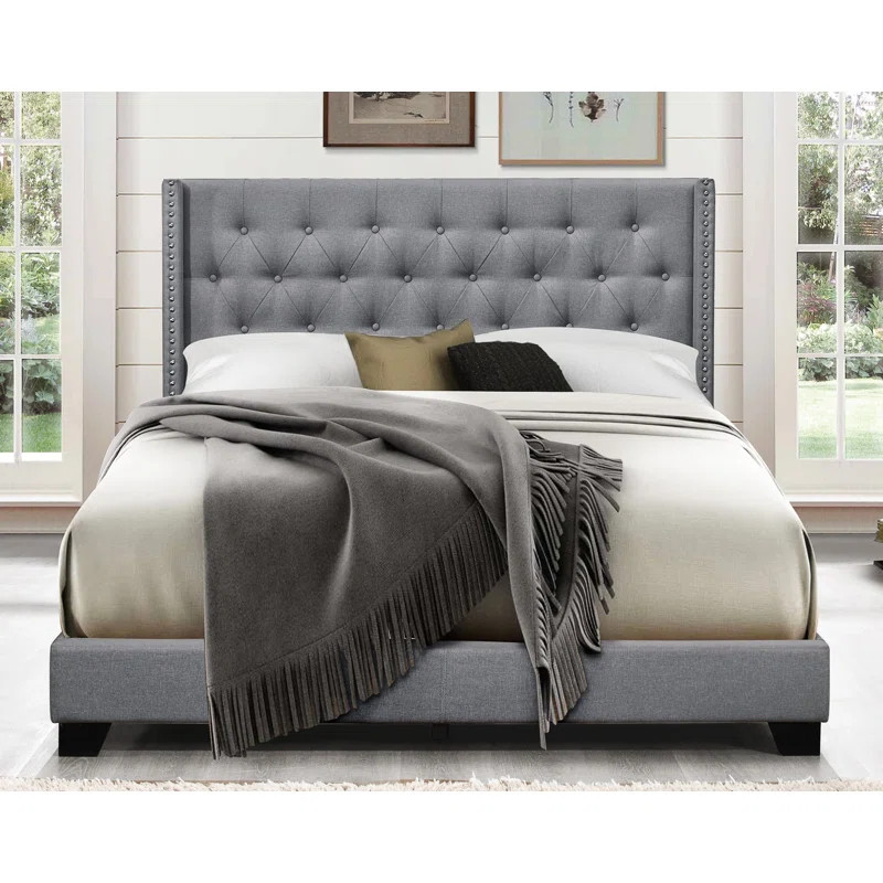 Aadvik Tufted Upholstered Low Profile Standard Bed | Wayfair North America