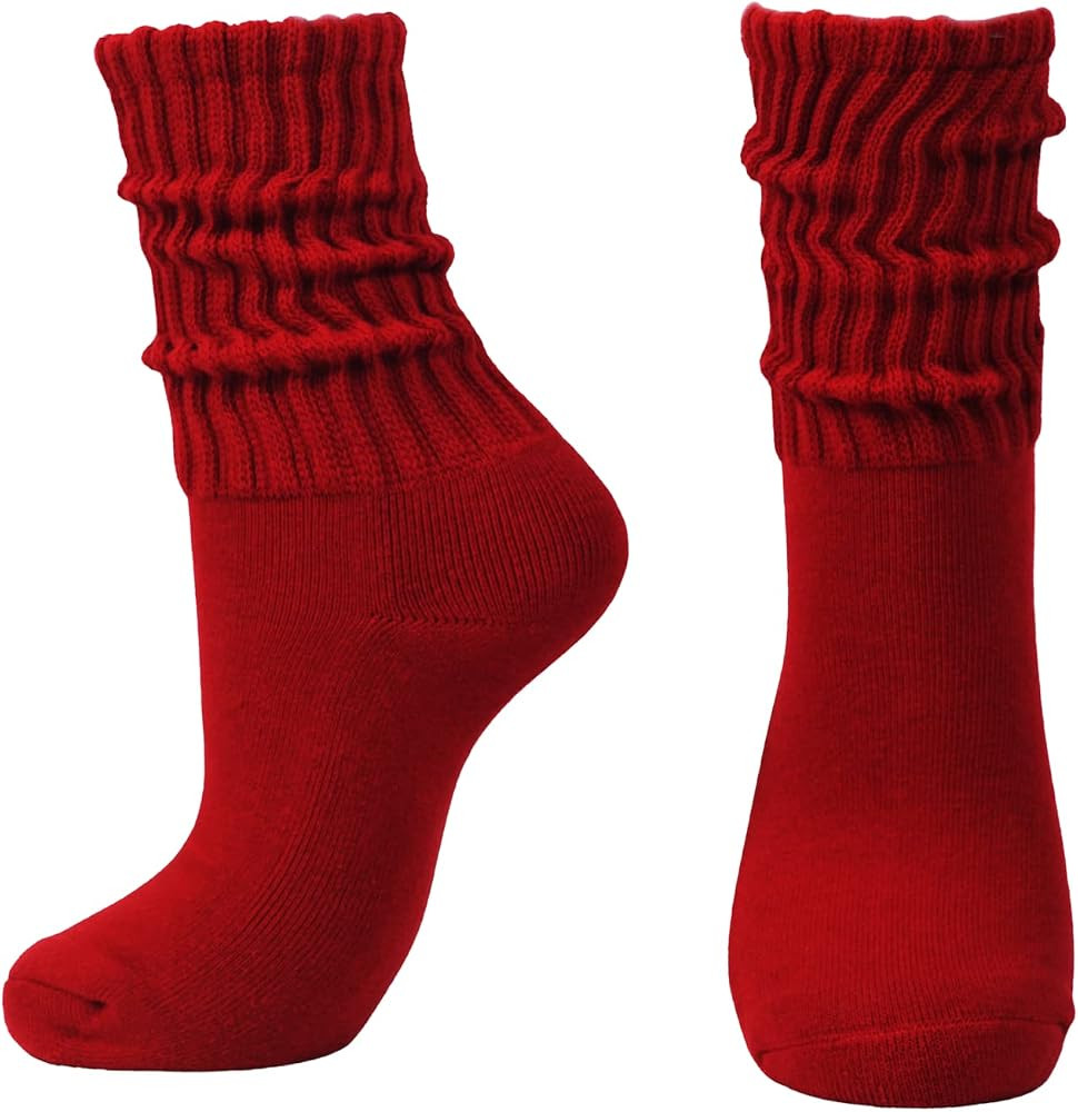 Intgoodluckycc Slouch Scrunch Socks for Women, Slouch High Tube Socks Women | Amazon (US)