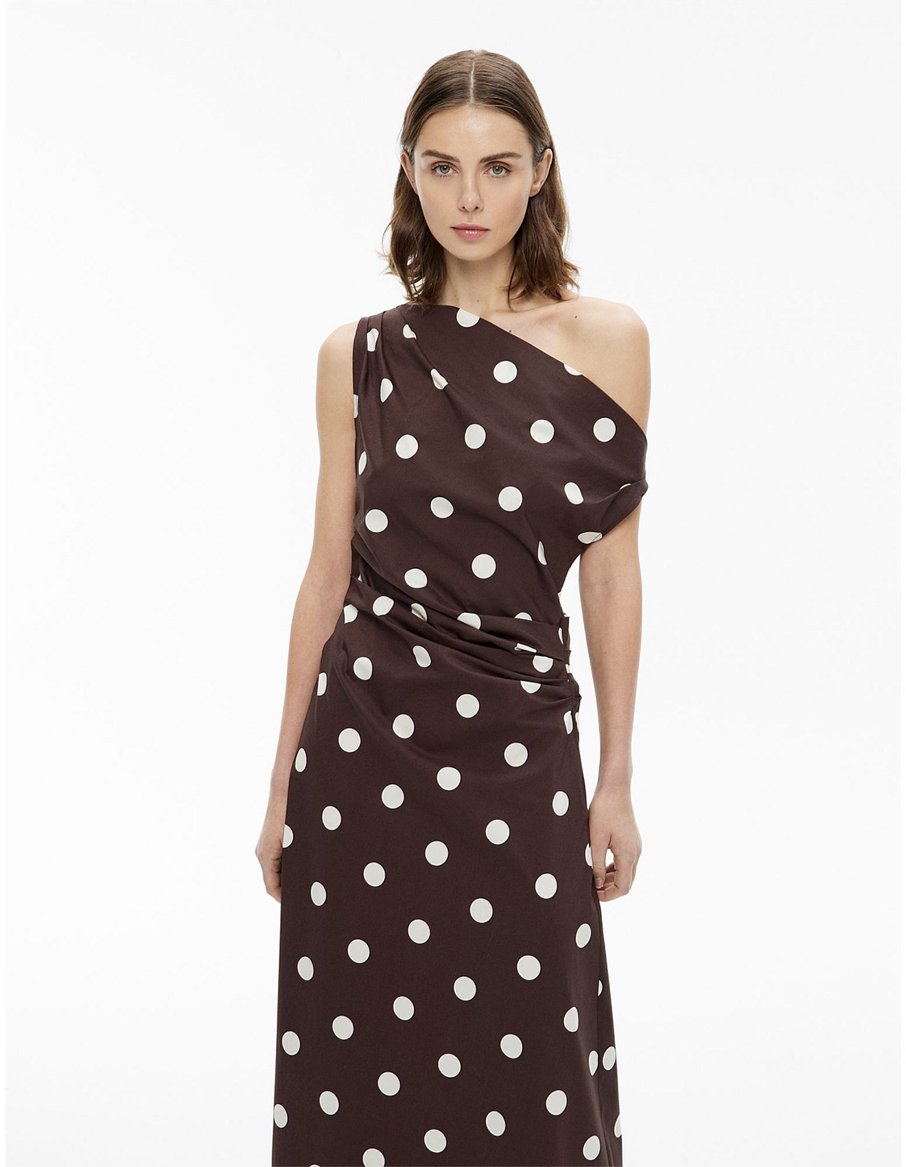 Asymmetric Shoulder Dress | David Jones (Australia & New Zealand)