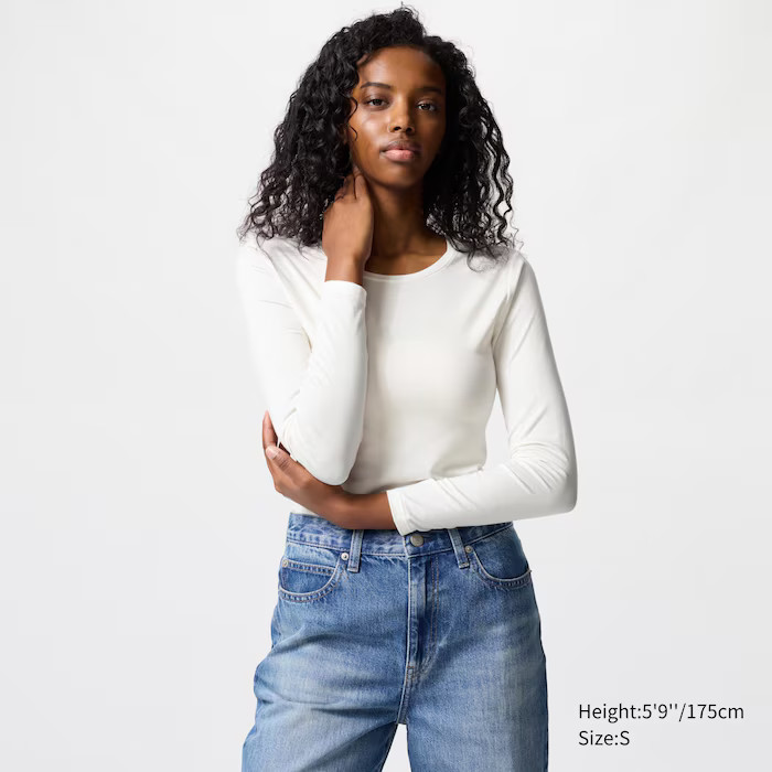 HEATTECH Crew Neck Long-Sleeve T-Shirt | UNIQLO (US)