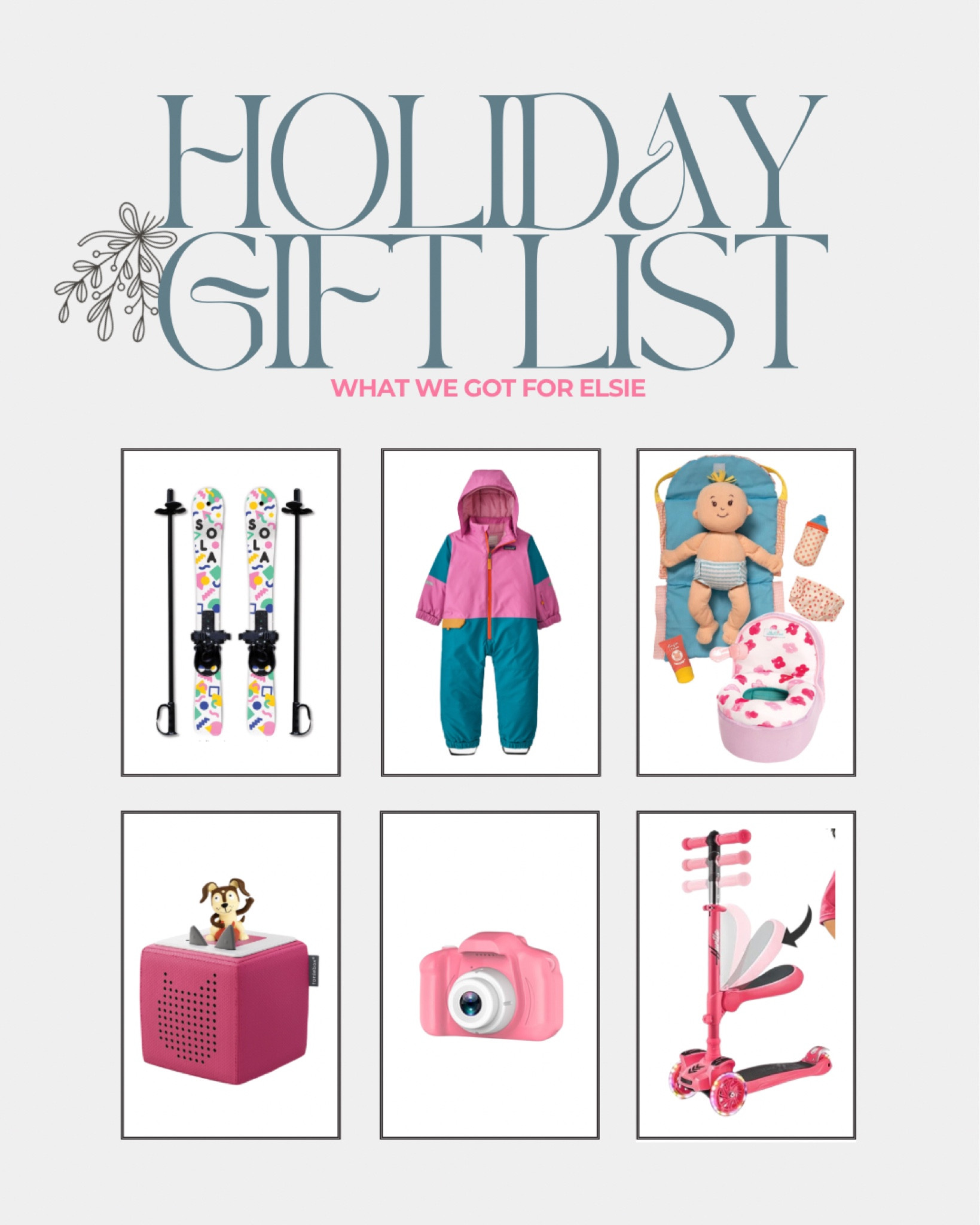 Gift ideas for your ski loving, baby doll playing, active toddler girl! 

#LTKGiftGuide #LTKkids #LTKHoliday
