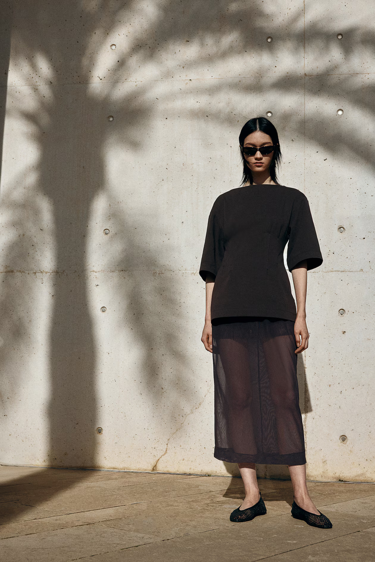 Mesh midi skirt | H&M (UK, MY, IN, SG, PH, TW, HK)