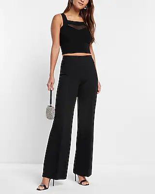 Columnist High Waisted Knit Trouser Pant | Express