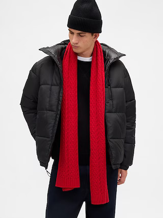 CashSoft Cable-Knit Scarf | Gap (US)