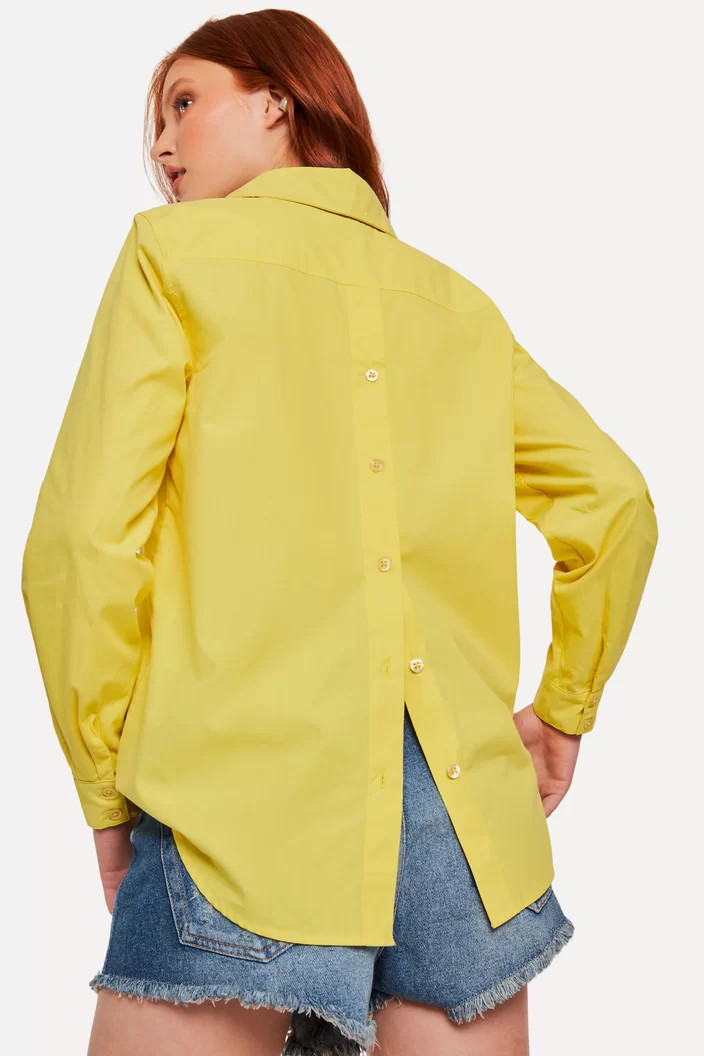 Camisa Amarela Reversa Tricoline Color | ZZ Mall (BR)