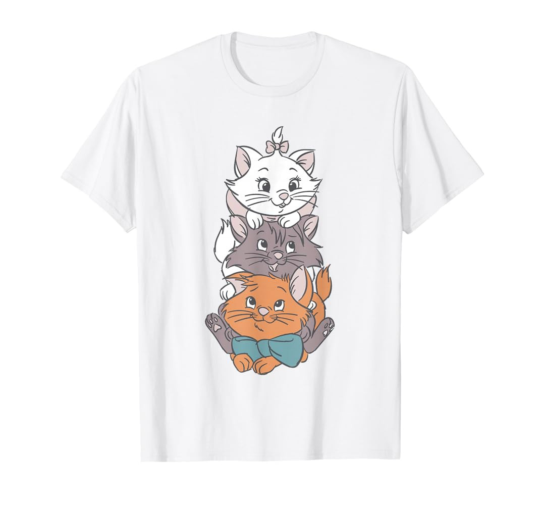 Disney The Aristocats Adorable Cute Trio Big Chest Portrait T-Shirt | Amazon (US)