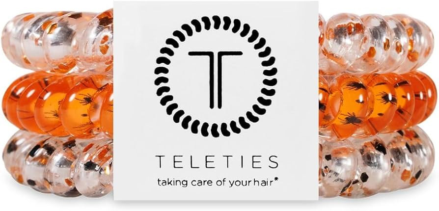 TELETIES - Small Spiral Hair Coils - For Thin-Medium Hair - Ponytail Holder for Women - Phone Cor... | Amazon (US)