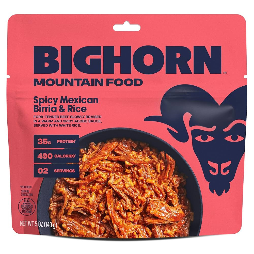 BIGHORN Mountain Food Spicy Mexican Birria and Rice - freeze dried meals for backpacking food - d... | Amazon (US)