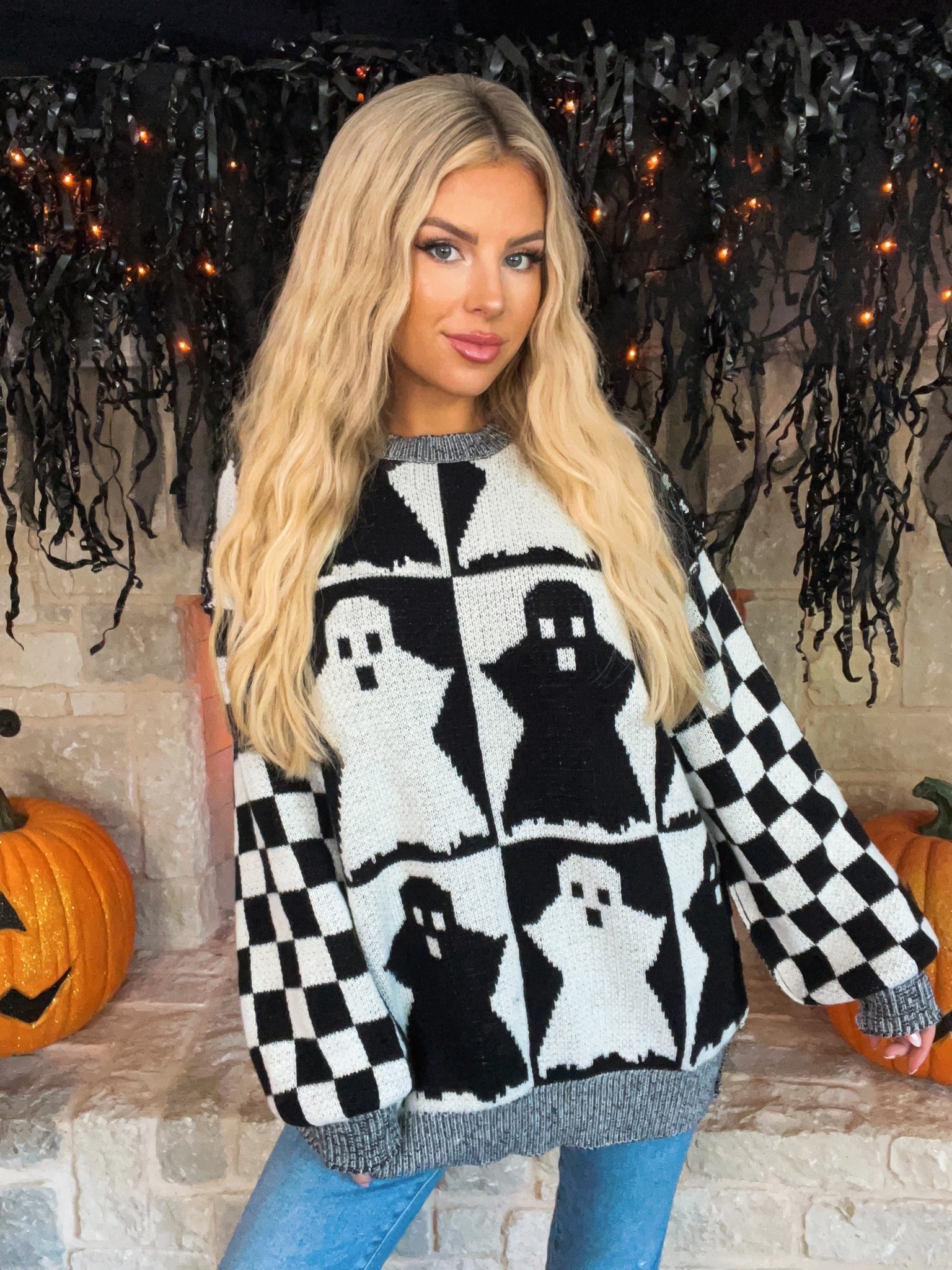 Halloween sweater. Amazon Halloween finds. Ghost sweater 