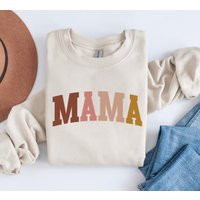 Mama Sweatshirt, Mothers Day Shirt, Crewneck, Mom Shirt Gift, Varsity Letter, Mother Sweatshirt Momm | Etsy (US)