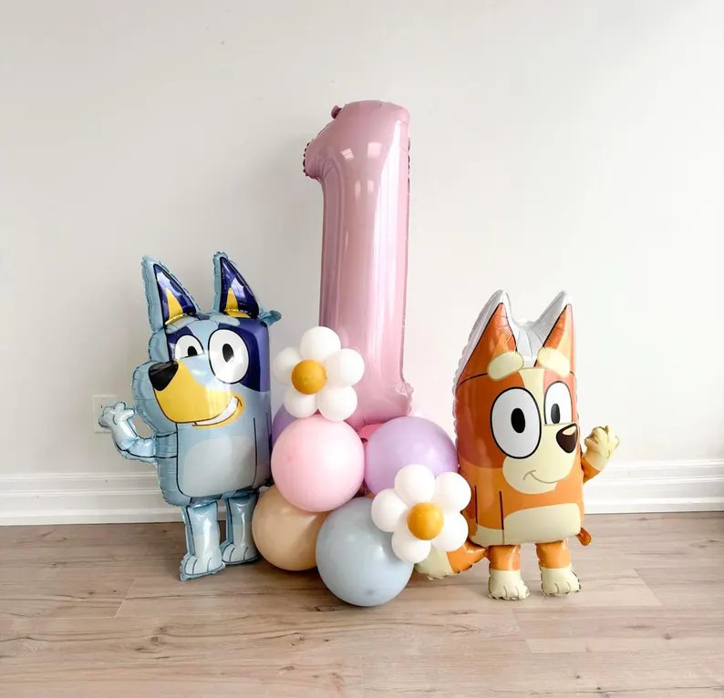 LICENSED Bluey Balloon Tower | Bluey Birthday Party Decor | Bluey Theme Birthday | Bingo Balloon ... | Etsy (Global)