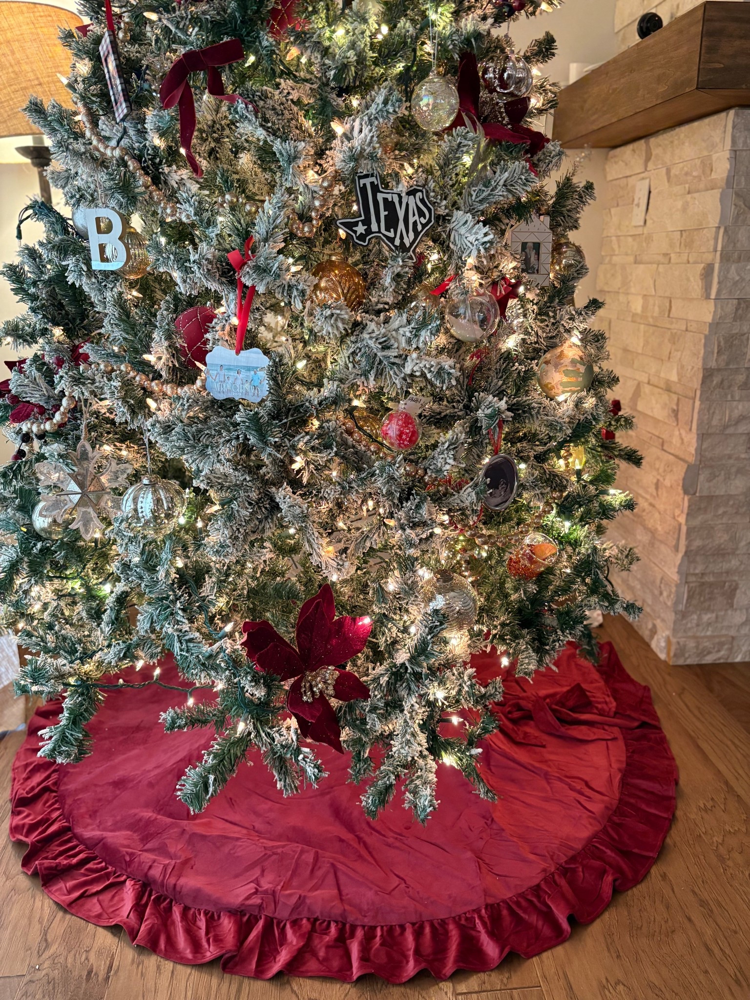 found the most beautiful deep red tree skirt at Wal Mart, so soft and thick heavy material… feels expensive and under $50! ❤️ this entire line from My Texas Home is beautiful!

#LTKHoliday #LTKHome