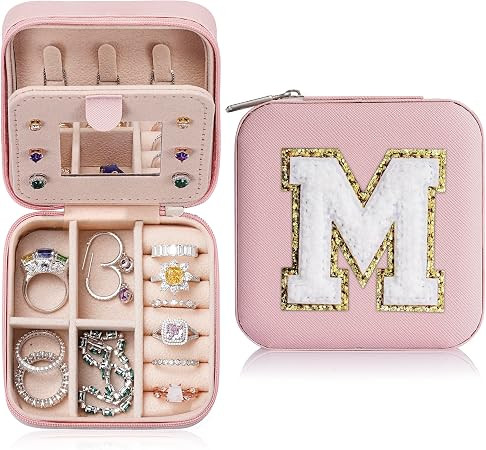 Parima Christmas Gifts 2023 - Trendy Travel Jewelry Case, Personalized Gifts - Pink Travel Jewelr... | Amazon (US)