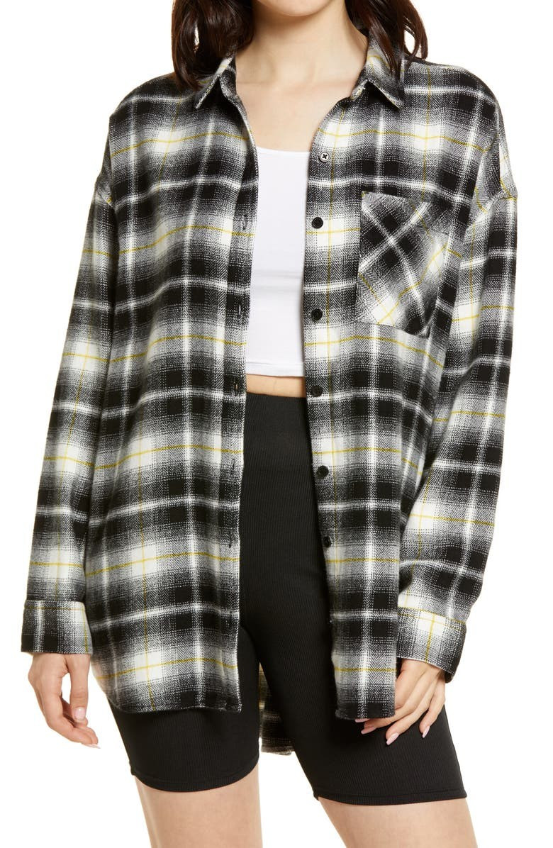 Boyfriend Plaid Button-Up Shirt | Nordstrom
