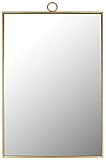 Mirrorize Rectangle Gold Frame Hanging Mirror for Wall, Gold Mirror for Dresser, Hallway and Entrywa | Amazon (US)