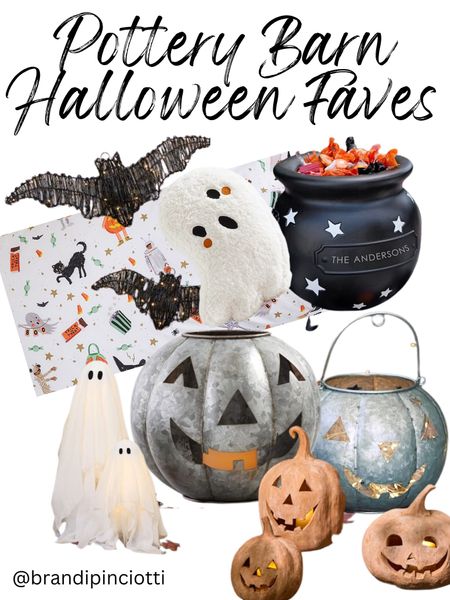 Pottery barn Halloween faves 👻 
1.) wicker bats with lights
2.) the most adorable Halloween sheets
3.) cute little ghost pillow
4.) personalized caldron for your Halloween candy
5.) light up ghosts
6.) the infamous galvanized jack o lantern plus the new one with stars ✨ 
7.) terracotta jack o lanterns 

#LTKunder100 #LTKSeasonal #LTKhome