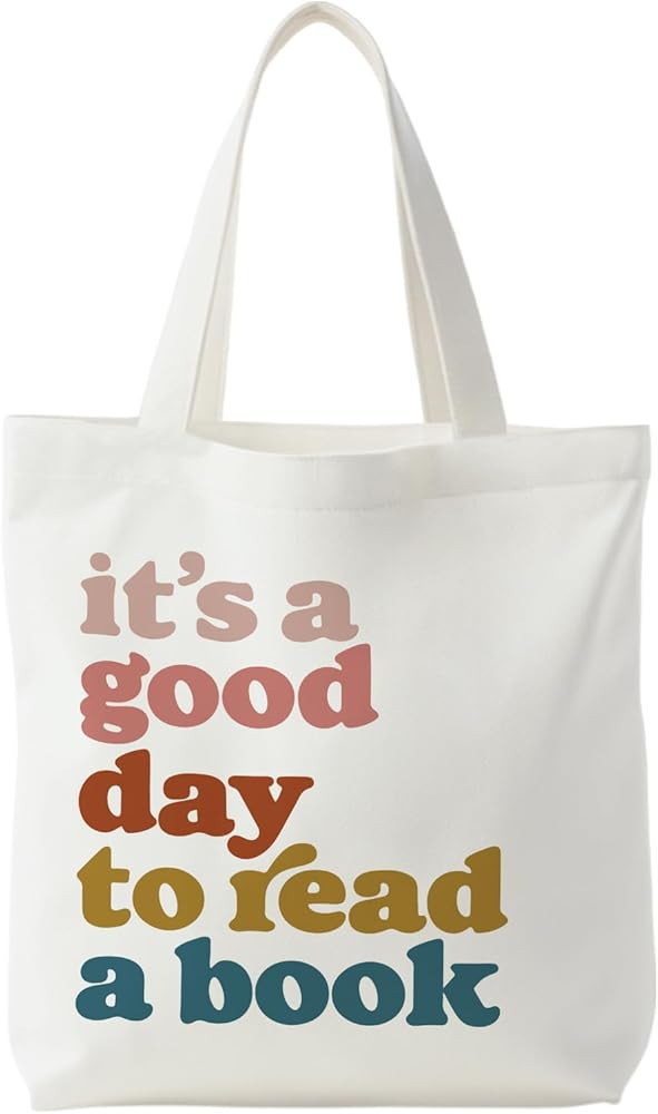 Reading Tote Bag, Book Tote Bag, Reading Book Bags for Women | Amazon (US)