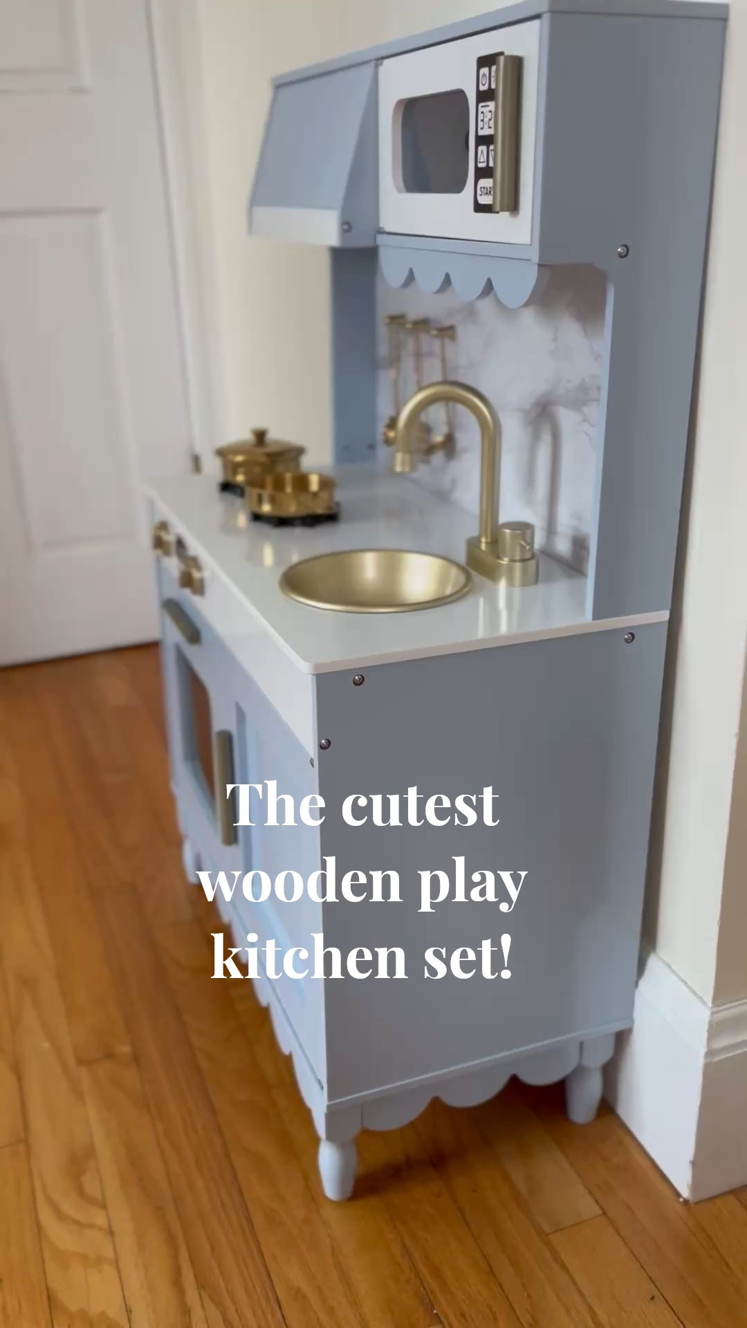 The cutest wooden play kitchen set that comes in multiple colors and will keep your child entertained! Also, aesthetically pleasing! 

#LTKFamily #LTKKids #LTKSaleAlert